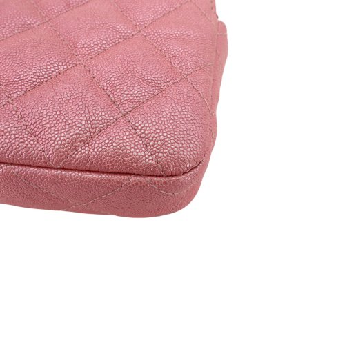 Chanel Double Zip Wallet on Chain WOC Iridescent Rosa Chanel Chanel 13