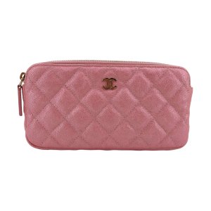 Chanel Double Zip Wallet on Chain WOC Iridescent Rosa Chanel Chanel 23