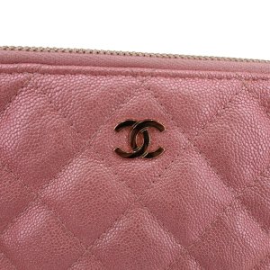 Chanel Double Zip Wallet on Chain WOC Iridescent Rosa Chanel Chanel 30