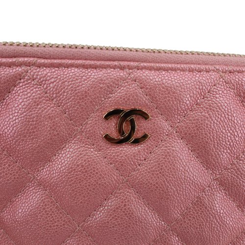 Chanel Double Zip Wallet on Chain WOC Iridescent Rosa Chanel Chanel 14
