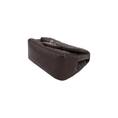 Chanel Mini Square Flap Bag Lammleder Grau SHW Chanel Chanel 11