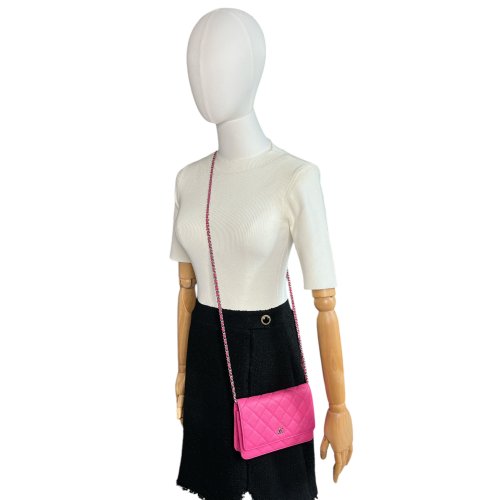 Chanel Wallet on Chain WOC Kalbsleder Pink Chanel Chanel 2