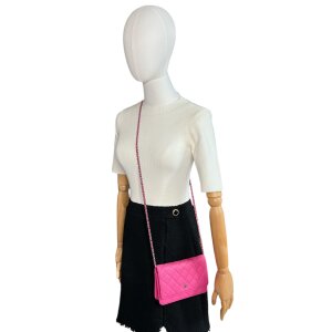 Chanel Wallet on Chain WOC Calfskin Pink Chanel Chanel 21