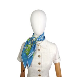 Christian Dior Carré Silk Scarf with Floral Pattern Scarves and shawls Carre 18