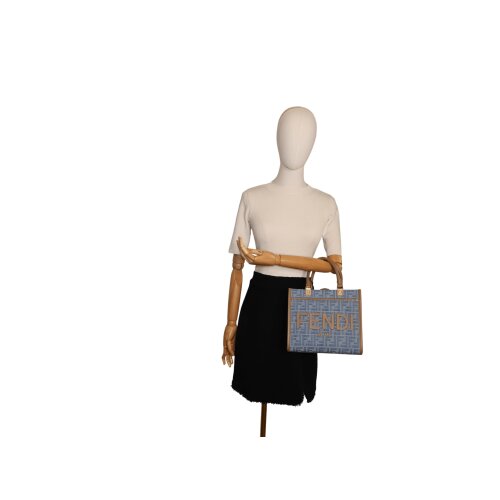 Fendi Sunshine Small Denim Carrier bags Fendi 2
