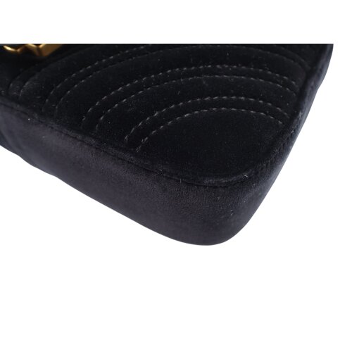 Gucci Marmont Mini Samt Schwarz Gucci Gucci 11