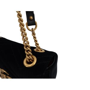 Gucci Marmont Mini Samt Schwarz Gucci Gucci 24