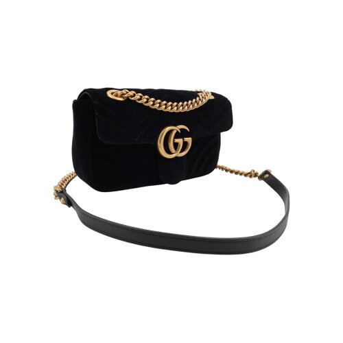 Gucci Marmont Mini Samt Schwarz Gucci Gucci 8