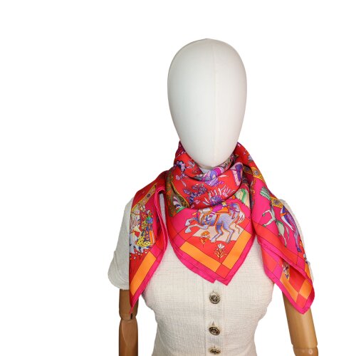 Hermès Carré 90 Fantaisies Indiennes Seide Hermès Hermes 7