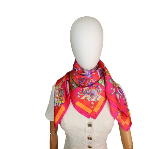 Hermès Carré 90 Fantaisies Indiennes Silk Hermès Hermes 7