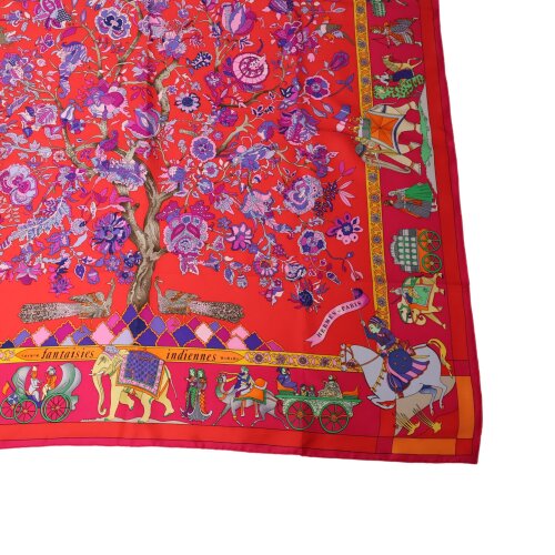 Hermès Carré 90 Fantaisies Indiennes Silk Hermès Hermes 12