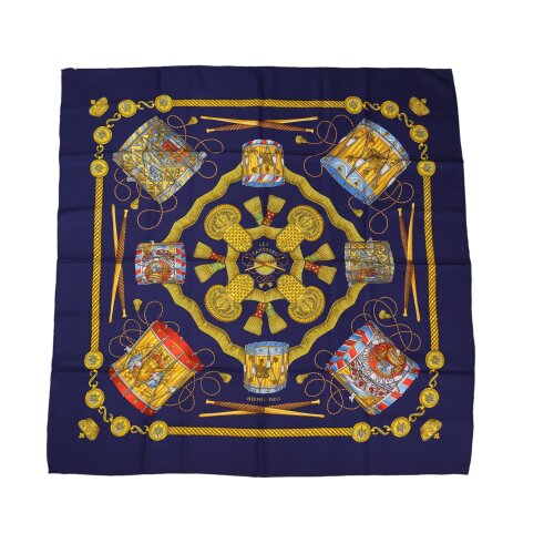 Hermès Carré 90 Les Tambours Seide Tücher und Schals Hermes