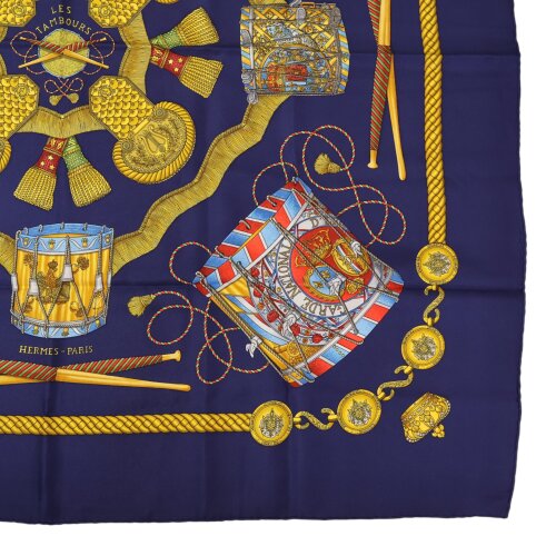Hermès Carré 90 Les Tambours Silk Scarves and shawls Hermes 12