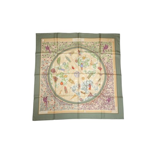 Hermès Carré 90 World Map Seide Hermès Hermes