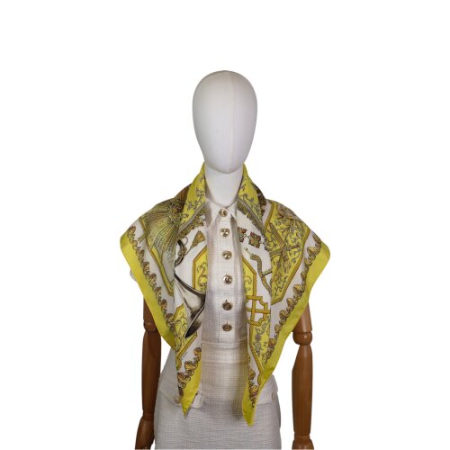 Hermès Carré 90 Lvdovicvs Magnvs Silk Hermès Hermes 7