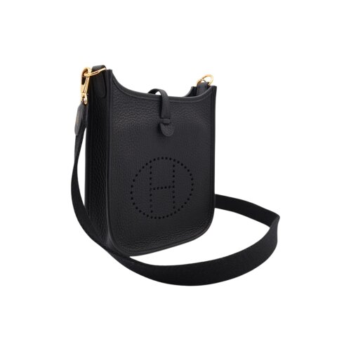 Hermès Evelyne 16 Taurillon Clémence Black Handbags Hermes 9