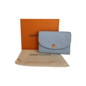 Louis Vuitton Rosalie Coin Empreinte Bleu Nuage Geldbörsen Louis Vuitton 14