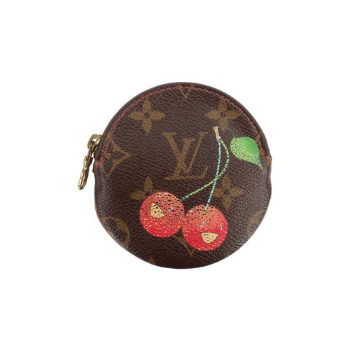 Louis Vuitton Rond Coin Murakami Cerise Geldbörsen Louis Vuitton