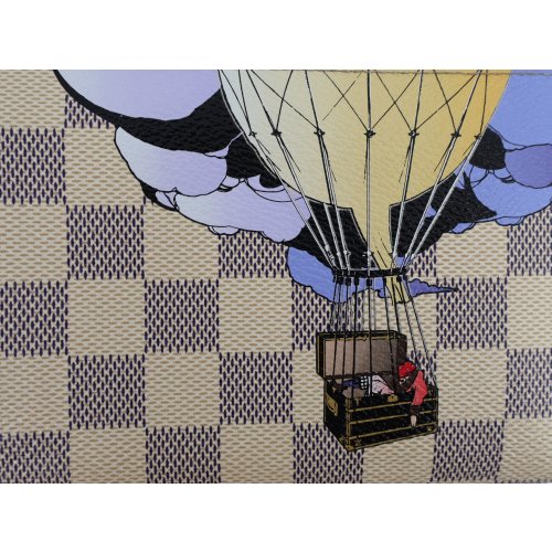 Louis Vuitton Zippy Illustre Balloon Damier Azur Geldbörse Geldbörsen Louis Vuitton 7