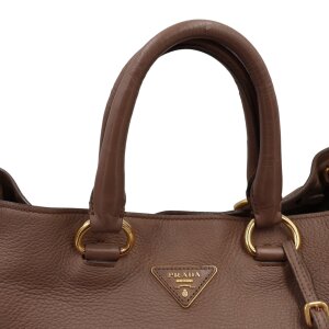 Prada Vitello Daino Shopping Bag Handtaschen Prada 31
