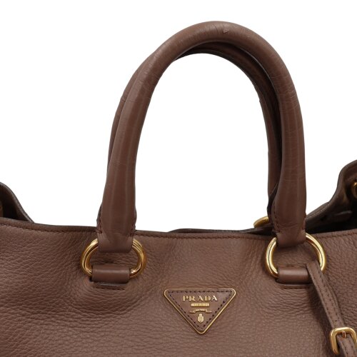 Prada Vitello Daino Shopping Bag Handtaschen Prada 13