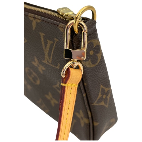 Leder Schulterriemen für Pochette Accessoires Hellbraun Schulterriemen Schulterriemen Louis Vuitton Pochette Accessoires 7